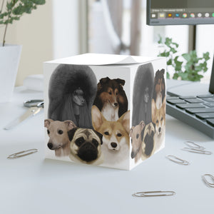 Breed Collage Note Cube