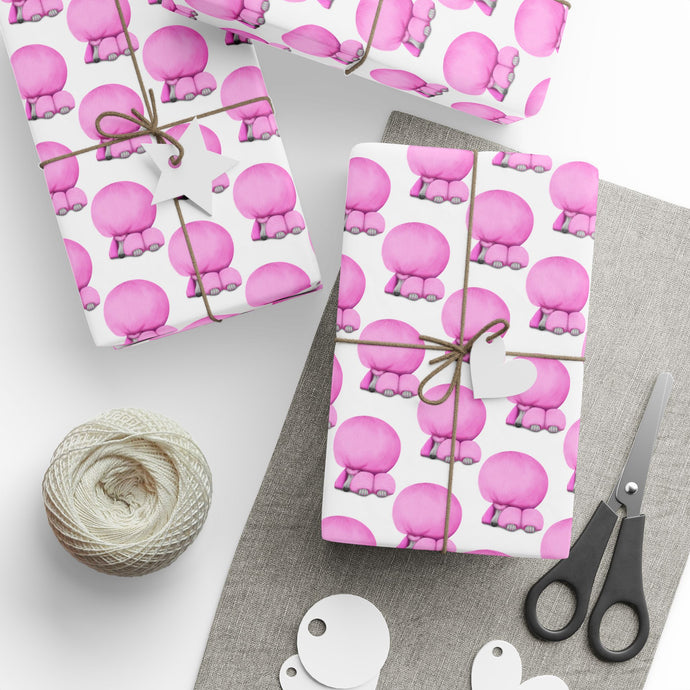 Sleeping Poodle (Pink): Wrapping Papers