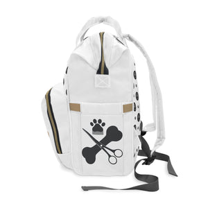 Collage with Paw Prints Multifunctional Backpack