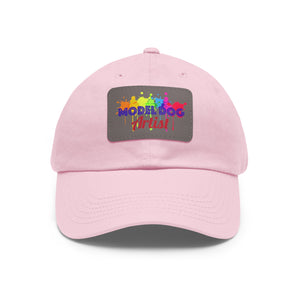 Dad Hat with Leather Patch (Rectangle)