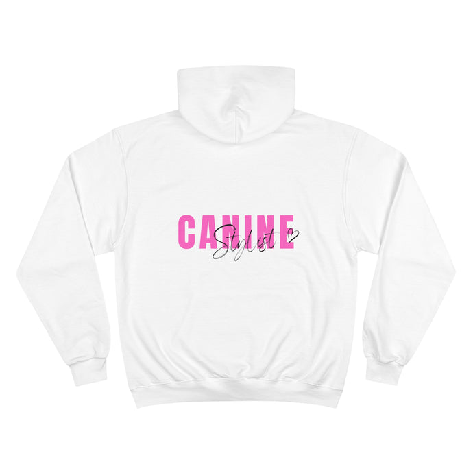 Canine Stylist (Pink):Champion Hoodie