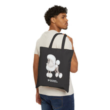 Poodle Design Cotton Canvas Tote Bag - Perfect for Pet Lovers