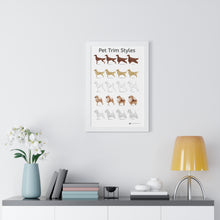 Pet Trim Styles (1 of 2) Framed Poster