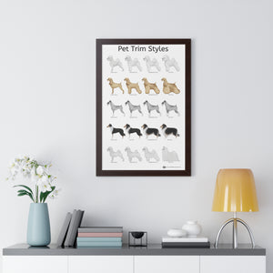 Pet Trim Styles (2 of 2) Framed Poster