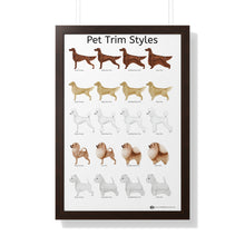 Pet Trim Styles (1 of 2) Framed Poster