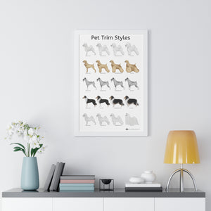 Pet Trim Styles (2 of 2) Framed Poster