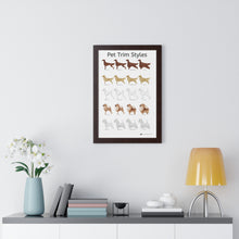 Pet Trim Styles (1 of 2) Framed Poster