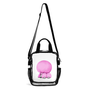 Sleeping Poodle (Pink) Clear Waterproof Transparent Bag