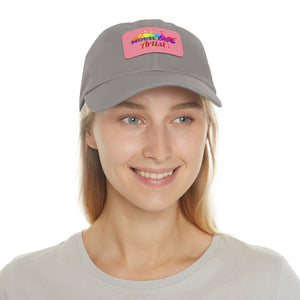 Dad Hat with Leather Patch (Rectangle)