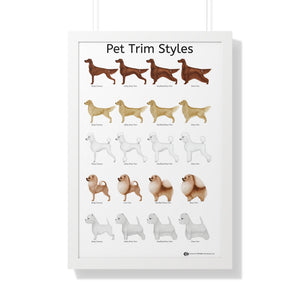 Pet Trim Styles (1 of 2) Framed Poster