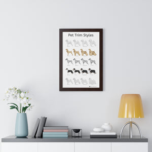 Pet Trim Styles (2 of 2) Framed Poster