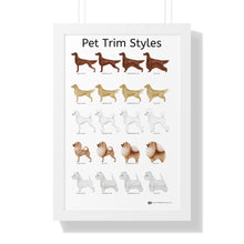 Pet Trim Styles (1 of 2) Framed Poster