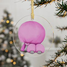 Pink Sleeping Poodle Ornament