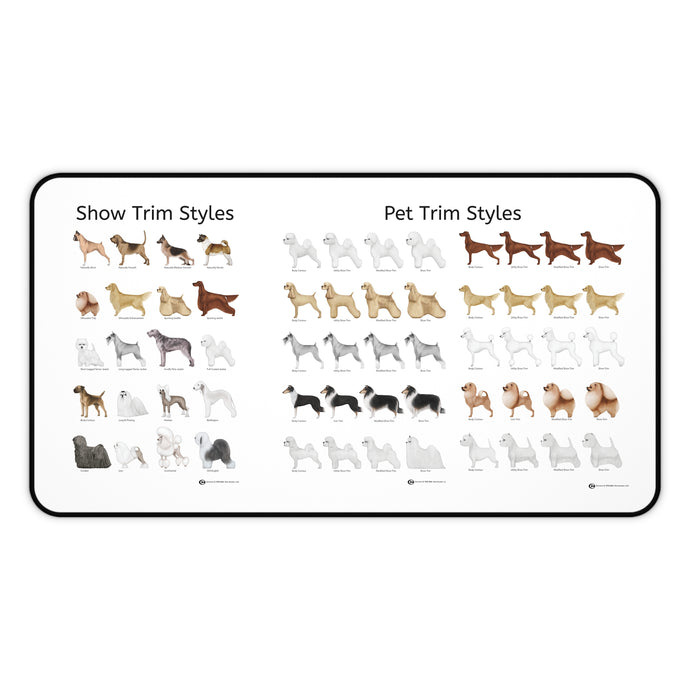 Show and Pet Trim Styles Desk Mat