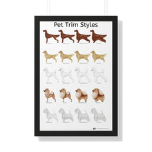 Pet Trim Styles (1 of 2) Framed Poster