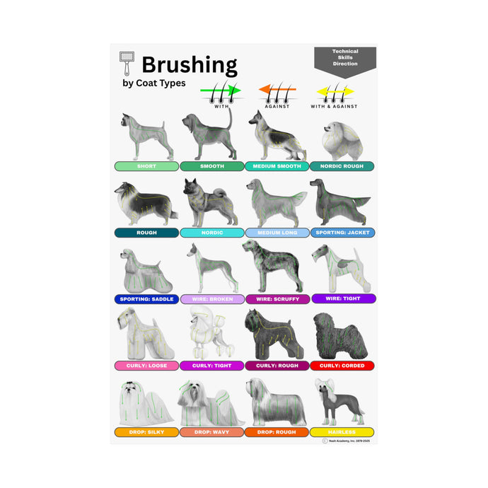 Technical Directions: Brushing Guide by Coat Types: Satin Paper