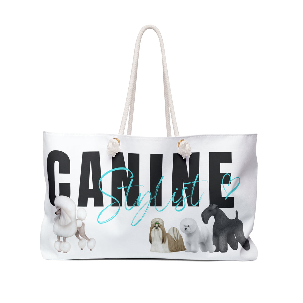 Canine Stylist (Blue) with Breeds Weekender Bag