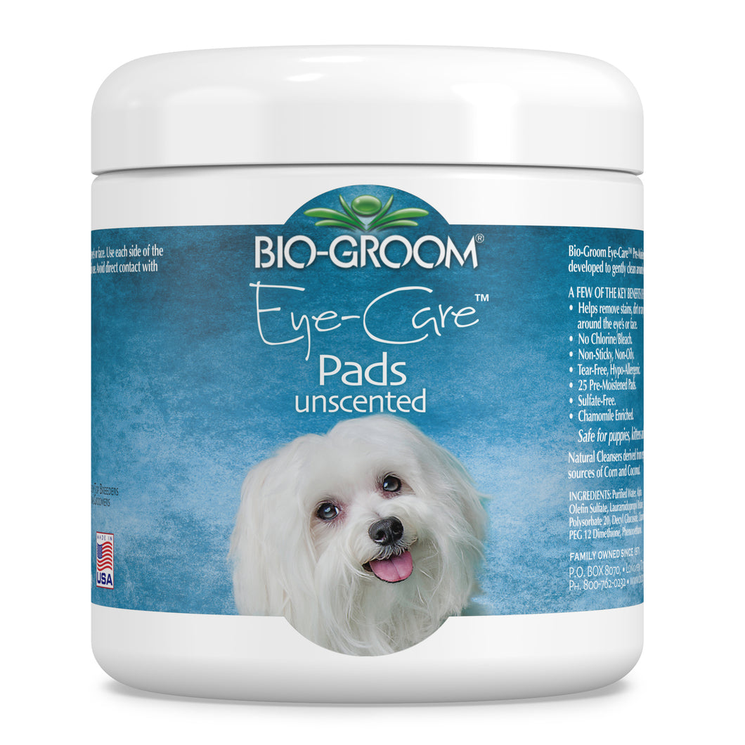 Bio Groom Eye-Care Unscented Pads 25pk