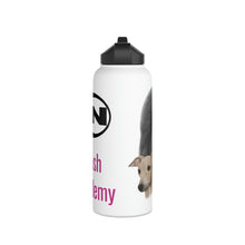 Nash Academy Logo with Collage Stainless Steel Water Bottle, Standard Lid