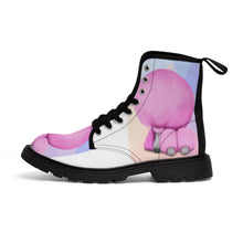 Sleeping Pink Poodle - Women's Canvas Boots