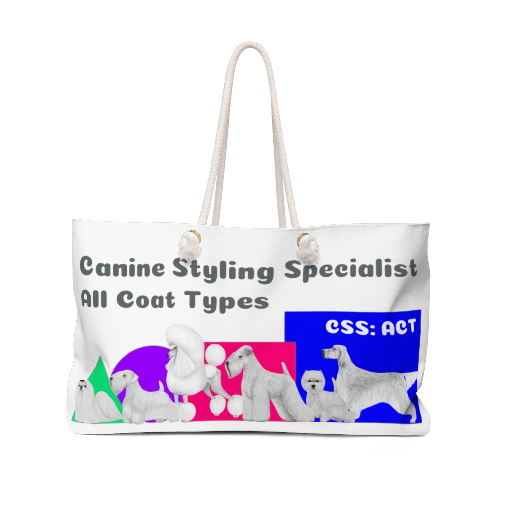 Canine Styling Specialists: All Coat Types Weekender Bag