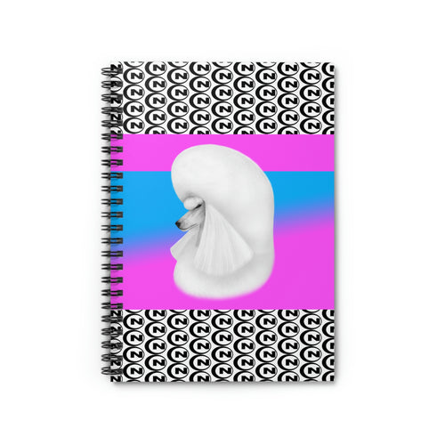 Nash Academy Logo with Poodle Spiral Notebook - Ruled Line